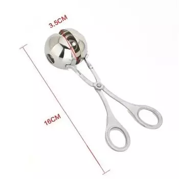 Зажим для фрикаделек из нержавеющей стали, зажим для рыбы, форма для шариков, зажим для еды, кухонный зажим для шариков A