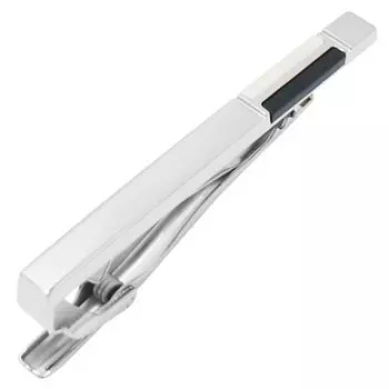 зажим для галстука mila schon оникс белый жемчуг mst8386 чёрный