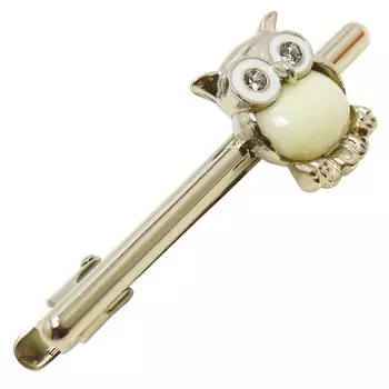 Зажим для галстука SWANK Gold White Owl Tie Pin Tie Bar t0106 золотой
