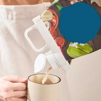 Зажим для герметичного герметизации пищевых пакетов Yousheng с носиком для заливки, крышка против проливания, набор зажимов для закусок 6,7 дюйма для зерновых закусок и многого другого белый