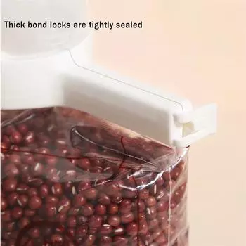 Зажим для герметичной упаковки Удобный, многофункциональный, экономит место, нравится покупателям, практичный, популярный выбор, зажим для пакетов для хранения закусок, герметичное уплотнение белый