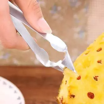 Зажим для глаз ананаса, нержавеющий, нескользящий, удобный для подвешивания, пищевой, трудосберегающий, из нержавеющей стали, острое лезвие для удаления глаз ананаса