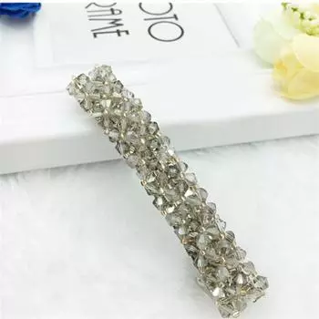 Зажим для головы Зажим для волос Четыре ряда Аксессуары для волос Женский зажим для галстука Плетеный зажим для волос Женская леска 8.5*1.5cm шампанского