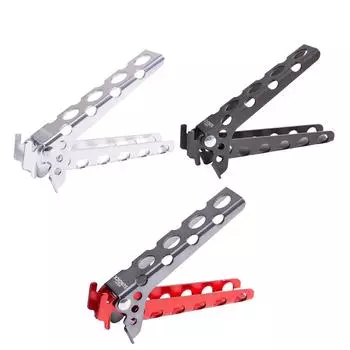 * Зажим для горшка с защитой от ожогов, многофункциональный зажим для горшка из алюминиевого сплава для кемпинга на открытом воздухе C