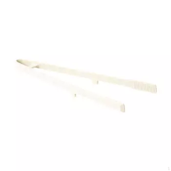 - Зажим для гриля, простой в использовании, чистый, нескользящий зажим для салата, кухни, кемпинга, стейка, белый