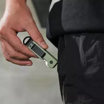 Зажим для хранения ключей Yousheng, компактный дизайн, металлическая конструкция, портативный органайзер для хранения ключей, совместимый с различными типами ключей чёрный