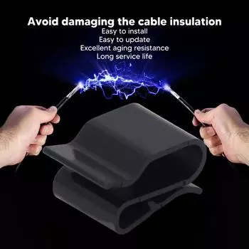 Зажим для кабеля солнечной панели PA66 Пластиковый изолированный инструмент для фиксации фотоэлектрических проводов Зажим для кабеля солнечной панели Зажим для провода фотоэлектрической панели