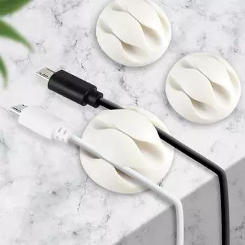 Зажим для кабеля, защитный зажим для намотки шпульки, стяжки для наушников, органайзер, держатель для фиксатора провода, кабель передачи данных, аккуратная подборка, управление зелёный