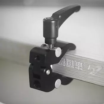 Зажим для камеры Фрикционный рычаг Маленькие плоскогубцы «Супер-краб» Малый размер 4,9 см Черный