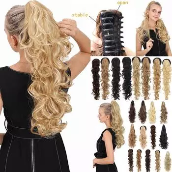 Зажим для когтей на хвосте Длинные волосы для наращивания конского хвоста 22inch