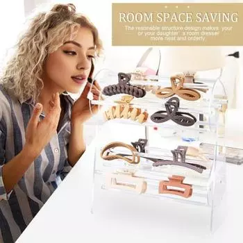 Зажим для когтей-органайзер, держатель для когтей, вращающийся на 360 градусов, прочная конструкция, зажим для волос, стеллаж для хранения, бутик-зажим для волос