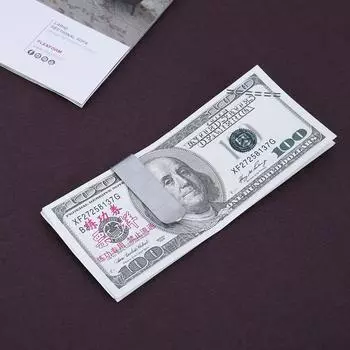 Зажим для кредитных денег из нержавеющей стали, универсальный зажим для кошелька в клетку, мини-легкий, портативный, прочный сплав для мужчин, для бизнеса CHINA