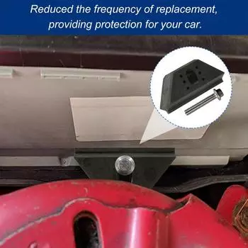 Зажим для крепления аккумулятора Зажим для крепления аккумулятора с набором болтов из нержавеющей стали Зажим для крепления аккумулятора с амортизирующим основанием чёрный