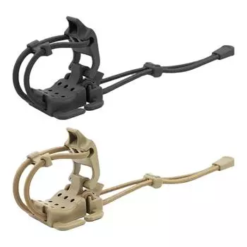 Зажим для крепления, портативный органайзер MOLLE, многофункциональная пряжка для подвешивания, аксессуары для рюкзака и жилета для активного отдыха чёрный