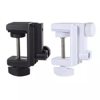 Зажим для крепления шланга на столешнице, консольный держатель для светильника, держатель для планшета, зажим для кронштейна, зажим для настольной лампы чёрный