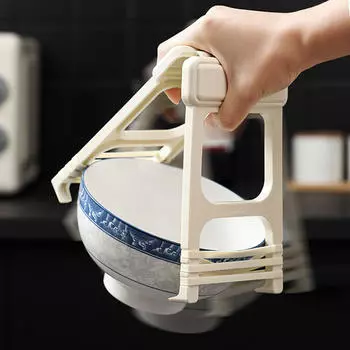 Зажим для кухонной тарелки, эргономичный держатель для чаши с защитой от ожогов, помощник для приготовления пищи