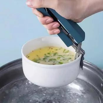 Зажим для ложки, столовые приборы, кухонные принадлежности, зажимы, кастрюли, нержавеющая сталь, кухонная и домашняя утварь для приготовления пищи, стальная нескользящая тарелка