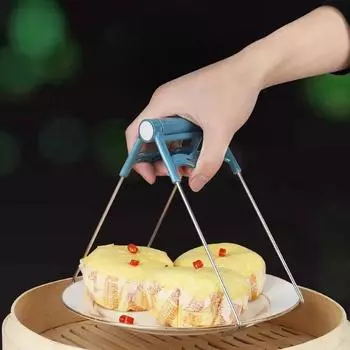 Зажим для ложки, столовые приборы, кухонные принадлежности, зажимы, кастрюли, нержавеющая сталь, кухонная и домашняя утварь для приготовления пищи, стальная нескользящая тарелка