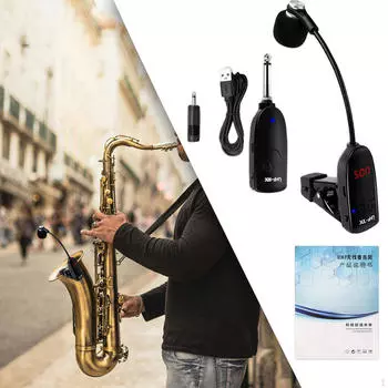Зажим для микрофона для саксофона на инструментальной системе конденсаторных инструментов для