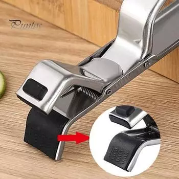 Зажим для миски с защитой от ожогов, теплоизоляция, зажим для миски из нержавеющей стали, держатель для горячих блюд, щипцы для сервировки еды, кухонные щипцы для приготовления пищи серебряный