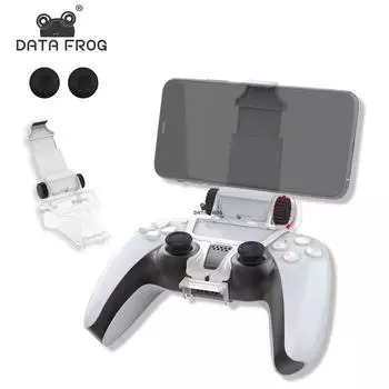 Зажим для мобильного телефона Data Frog, держатель для игрового контроллера PS5, выдвижной кронштейн-подставка для Playstation 5, геймпада белый