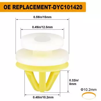 Зажим для молдинга отделки колесных арок для Land Rover, зажим для молдинга внутренней отделки, нейлоновый зажим для дверного порога для Land Rover DYC101420