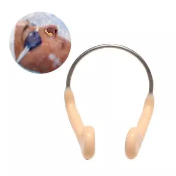 Зажим для носа для плавания Мягкая силиконовая накладка Водонепроницаемая затычка для носа для серфинга Регулируемая унисекс 1