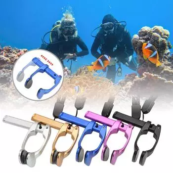 Зажим для носа для плавания со шнурком для взрослых, защита носа из алюминиевого сплава, нескользящий зажим для носа для дайвинга и плавания, серфинга 1