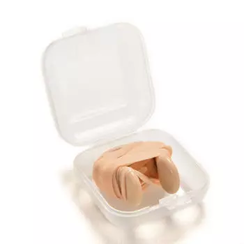 Зажим для носа, слегка подпружиненный, с резиновым покрытием для взрослых, для взрослых, женщин и мужчин, FOT