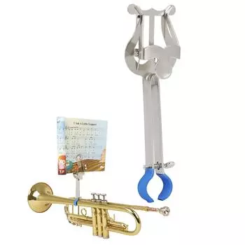 Зажим для нот Инструмент Нотный металлический держатель для трубы Лира Зажим для маршевой трубы Лира