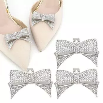 Зажим для обуви со стразами ручной работы, съемный, тонкая работа, высококачественные украшения из сплава золотистый