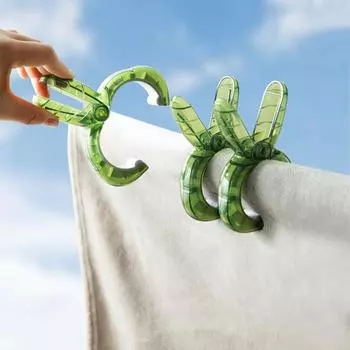 Зажим для одежды Удобный противоскользящий большой проем ветрозащитный сушильный плед зажим для одеяла Товары для дома белый