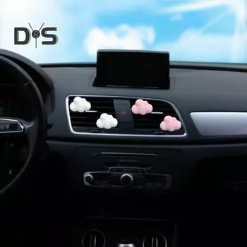 Зажим для освежителя вентиляционных отверстий автомобиля, зажим в форме облака, автоматический зажим для выхода воздуха из кондиционера с планшетом для ароматерапии, аксессуары для салона автомобиля белый