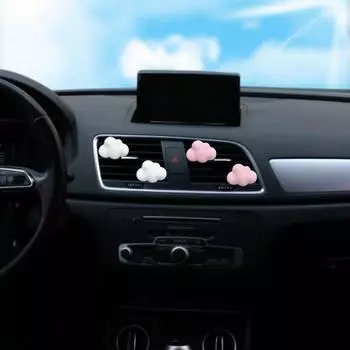 Зажим для освежителя вентиляционных отверстий автомобиля, зажим в форме облака, автоматический зажим для выхода воздуха из кондиционера с планшетом для ароматерапии, аксессуары для салона автомобиля белый