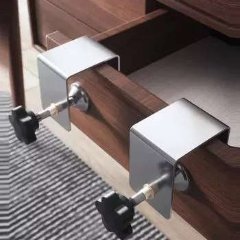 Зажим для передней части ящика Приспособление для деревообработки Зажимы для установки передней части ящика шкафа Зажимы для панелей ящиков Мебельная фурнитура Ручной инструмент 1pcs