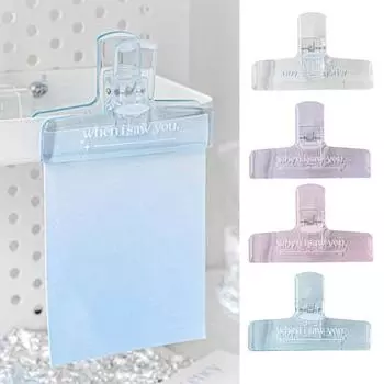 Зажим для переплета, сильная зажимная сила, нескользящий, устойчивый к падению, Ins Styles, устойчивый к трещинам, многофункциональный зажим для канцелярских принадлежностей для студентов, офисные принадлежности белый