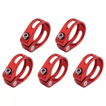 Зажим для подседельного штыря велосипеда из алюминиевого сплава, зажим для трубки подседельного штыря велосипеда 28,6 мм (красный)