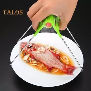 Зажим для посуды, нескользящий, термостойкий, утолщенный, полезный, для столовой, горячая чаша, противоожоговый зажим, поставка для ресторана зелёный