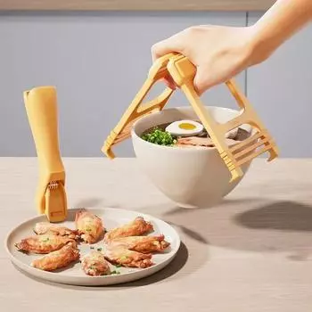 Зажим для посуды с защитой от ожогов Зажим для пароварки Зажим для микроволновой печи Противоскользящий зажим для кастрюли Зажим для кухонных принадлежностей Зажим для миски