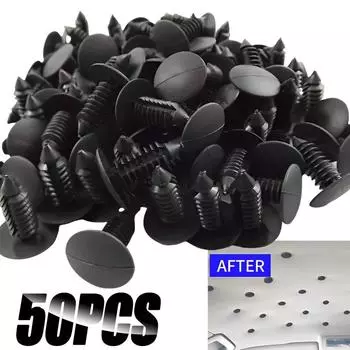 Зажим для потолка крыши салона автомобиля Заклепка для крепления винта Отверстие для автомобиля Пластиковая заклепка для крепления крыла Зажим для бампера Крыша автомобиля Зажимы для крепления подкладки