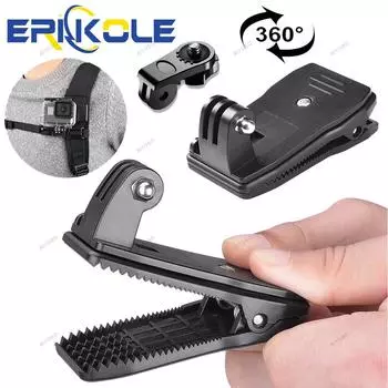 Зажим для ремня рюкзака для Insta360 X4, зажим для ремня на шляпу, держатель для Gopro Hero Insta 360 VLOG/POV, аксессуары для экшн-камер Osmo