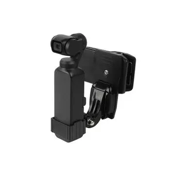 Зажим для рюкзака для DJI OSMO Pocket 2, аксессуары для камеры, расширительный нагрудный зажим, кронштейн с адаптером, рама, чехол, держатель FSES чёрный