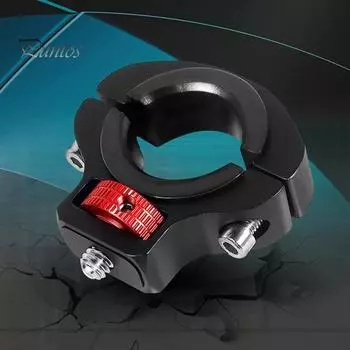 Зажим для руля мотоцикла, держатель для экшн-камеры, прочная конструкция, высокая стабильность, защита от сотрясений, простая установка, универсальный зажим для руля красный