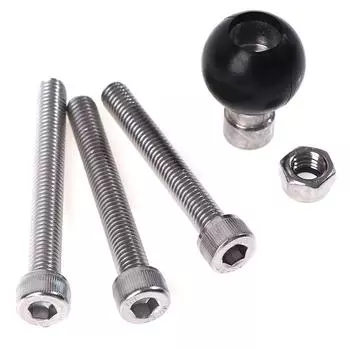 Зажим для руля мотоцикла, основание 1 дюйм 25 мм, шар с винтами M8 для крепления Ram