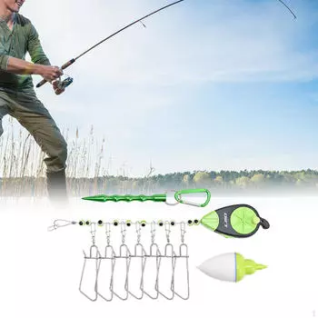 Зажим для рыболовного стрингера, защелка для проволоки большой рыбы, нержавеющая сталь Small