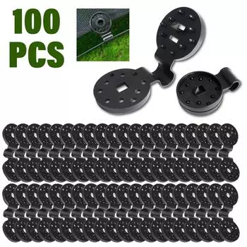 Зажим для сетки от солнца. Зажим для крепления солнцезащитной сетки. Тканевый зажим для тента для теплицы. Пластиковый зажим для сетки. Крючок для сетки для забора. Зажим для палатки. 5pcs чёрный