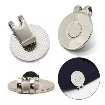 Зажим для шляпы для гольфа, магнитный держатель для мяча для гольфа, мужские и женские шляпы для гольфа, брюки, сумки, козырьки, ремни, металлический зажим, аксессуары для гольфа, подарок для энтузиастов серебряный
