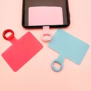 Зажим для шнурка для мобильного телефона, фиксированная металлическая застежка, подвеска для телефона, устойчивая к потере, прочная универсальная застежка, фиксированная карта розовый