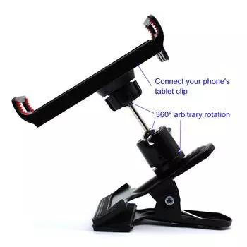 Зажим для штатива с вращающейся на 360 градусов шаровой головкой, зажим для крепления камеры, зажим для фотосъемки с винтовым зажимом 1/4