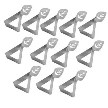 Зажим для скатерти из нержавеющей стали Креативные узоры Зажим для фиксации скатерти Зажим для крышки стола One Size